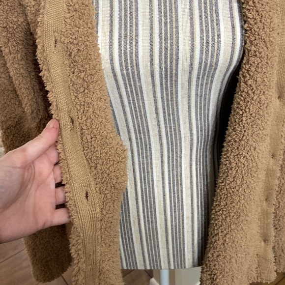 First Issue Liz Claiborne Sport Teddy Bear Cardigan Size L Cozy Comfy - Picture 6 of 10